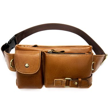 Marant Leather Waist Bag Men's First Layer Of Cowhide Men's Shoulder Messenger Bag Mobile Phone Waist Bag Men's Messenger Chest Bag Men_voghion.com