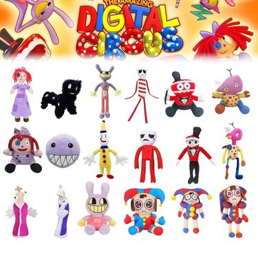 The Amazing Digital Circus Plush Pomni Jax Stuffed Plush Anime Plushie Theater Rabbit Cartoon Toys Kawaii Doll Christmas Gifts_voghion.com