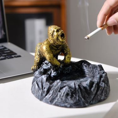 Megatron Mountain River Dominant Gorilla King Kong Living Room Study Office Ashtray Gift Home Decoration_voghion.com