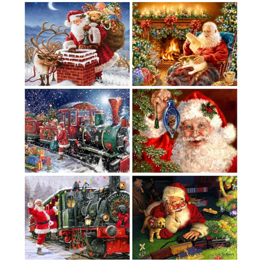 PhotoCustom 5d Diy Diamond Painting Santa Claus Diamond Embroidery Mosaic Figure Painting Home Decor_voghion.com