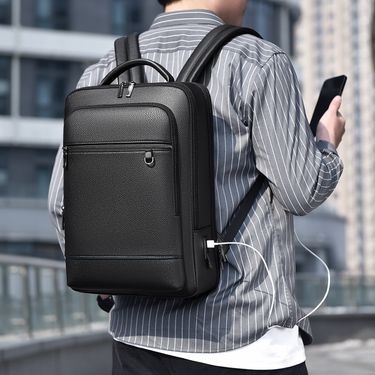 Luggage & Bags High end backpack large capacity men's computer bag business commuter travel bag USB multifunctional backpack_voghion.com