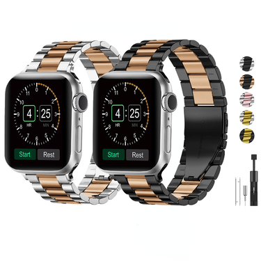 Metal strap For Apple watch Ultra 49mm 8 7 45mm 41mm Stainless Steel High-End Business Band For iwatch 6 5 4 3 SE 44mm 42mm 40mm_voghion.com