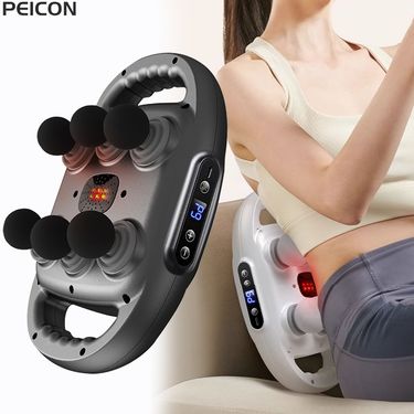 Muscle Massager High Frequency Back Waist hine Six-head Body Shoulder Professional Fascia Massage Gun_voghion.com