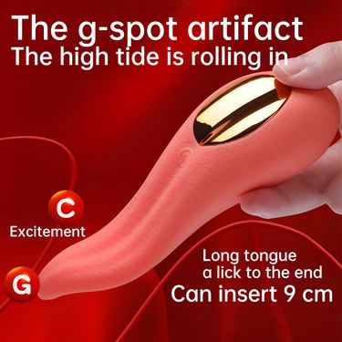 Electric Female G Spot Masturbator Female Products Sex Toys Orgasm Vibrator Tongue Licking Clitoris_voghion.com