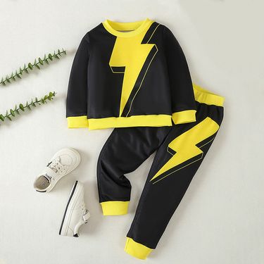 Kid's Clothing Boys sweatshirt suits new handsome boy baby two piece suit street cool sports children's spring and autumn clothes trend_viptrois.com
