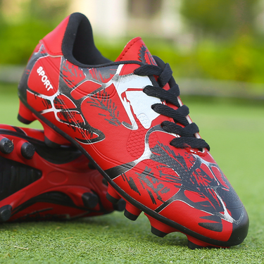 Professional Soccer Shoes Kids Long Spikes FG Football Boots Outdoor Grass Cleats Turf Football Shoes Boys Training Soccer Boots_voghion.com