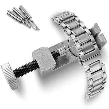 Qianbihe Watch Pin Remover Adjustable Stainless Flexible with Slot Watch Band Tool for Home_voghion.com