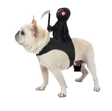Dog Dark Harvest Knight Transformation Costume Pet Costume Halloween Funny Costume Cat Cute Riding Costume_voghion.com