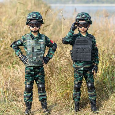 Kids' Clothing Camouflage Suits Boys Special Forces Summer Camp Outdoor Development Primary School Students Military Training Clothes_voghion.com