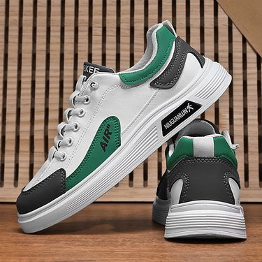 Men's Casual Low-Top Sneakers With Color Blocking Design - Breathable & Lightweight Slip-On Shoes For Daily Wear & Outdoor Activities_voghion.com