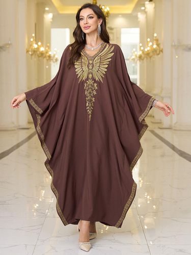 Women's Clothing New Cotton Embroidered Beach Cover Up Robe Embroidered Holiday Dress Women's Bikini Outerwear_voghion.com