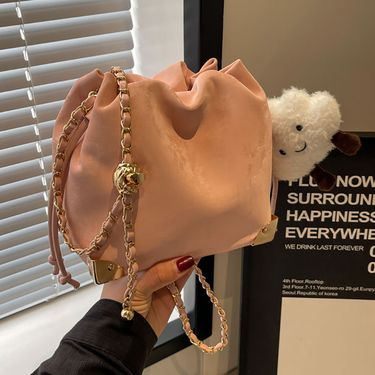 High end and niche bowling for women in 2024, new one shoulder crossbody b, solid color, trendy portable small round_voghion.com