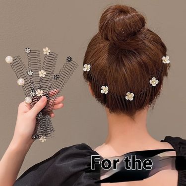 Camellia Comb Fragmented Sorting Tool Headwear Children's Women's Back Head Spoon Accessories Hair Clip_voghion.com