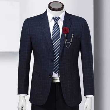 Fashionable Groom Wedding Brooch Cloth Art Handmade Rose Brooch Lapel Pin Badge Tassel Chain Men's Suit Accessories_voghion.com