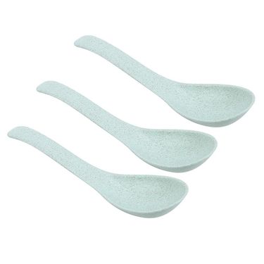 3pcs/lot Soup Spoon Wheat Fiber Tea Coffee Spoon For Tea Party Teaspoons Ice Cream Flatware Soup Spoon_voghion.com