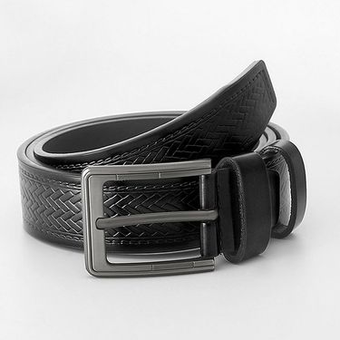 VOOTHOST Men Alloy Buckle Fashion Versatile Jeans Belt Casual Business Simple Style Black Brown Coffee Leather Waist Belt VA068_voghion.com