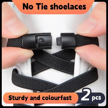 New Press Lock Shoelaces Without ties Gradient Flats Elastic Laces Sneakers Kids Adult No Tie Shoe laces for Shoes_voghion.com