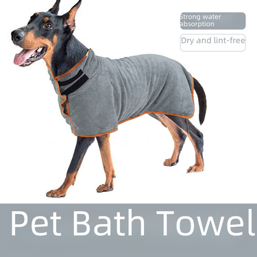 New dog bath towel pet absorbent bathrobe large and small dogs clean whole body wrapped cat bath towel wholesale_voghion.com