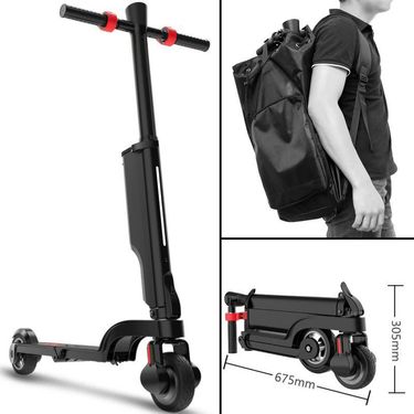 36V/5AH Mini Folding Electric Scooter Adult Small Lithium Battery Balance Bike Shared Mobility Scooter Scooter Dual Battery+Backpack_voghion.com