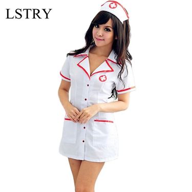 Cotton And Polyester Nurse Suit, White_voghion.com