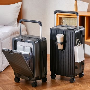 Luggage Travel Business Wide trolley suitcase 26 inch anti fall silent universal wheel trolley case 24 inch password box new dry travel suitcase_voghion.com