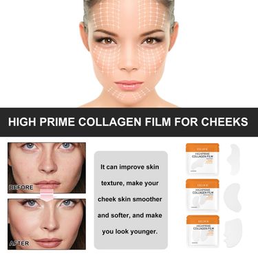 EELHOE collagen water-soluble patch reduces facial prevents wrinkles, moisturizes and tightens the skin_voghion.com