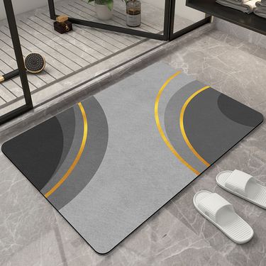 Bathroom Absorbent Floor Mats Diatom Mud Soft Mats Toilet Foot Mats Toilet Door Non Slip Household Quick Drying Bathroom Mats_voghion.com