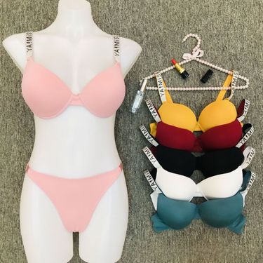 Sexy Thong Hot Diamond Underwear Women's Upper Support Gathers Thin Adjustment Bra Factory Wholesale_voghion.com