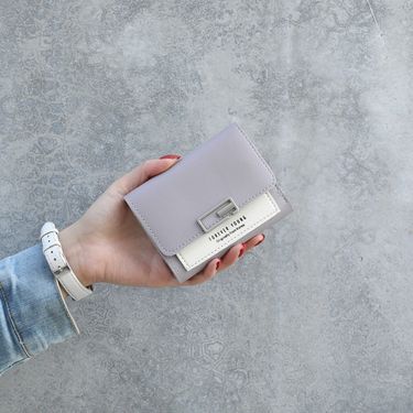 Contrast Color Versatile Small Fresh Wallet Women's Short Buckle Fashion Mini Coin Purse_voghion.com