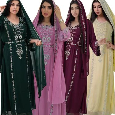 Women's Clothing Middle East new robe hot diamond style home outing dress_voghion.com
