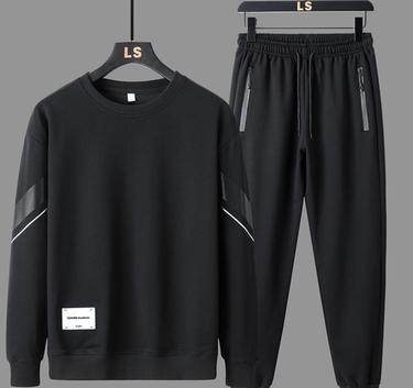 Men's Clothing Wholesale price! Sports casual suits for men, new style for spring and autumn, loose running and fitness clothes, two pieces_ipsvogv.com