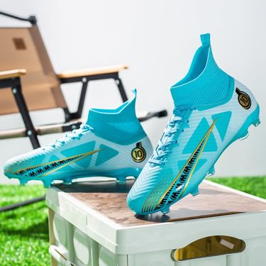 Large Size Authentic High Top Football Shoes Long Nails New Wholesale Student Football Shoes Broken Cleats Female Training Shoes_voghion.com