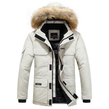 winter new men's cotton coat loose large size medium and long hooded thick warm men's clothing_voghion.com