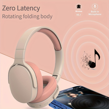 P2961 Bluetooth Headphone Over Ear Stereo Hifi Headset Real Wireless Sports Earphone Tf/Aux Music Player With Microphone_voghion.com