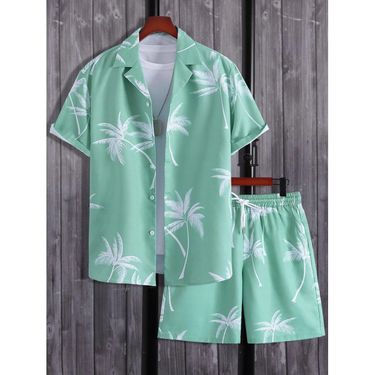 Men's Hawaiian Shirt - Summer Short Sleeve Casual Button Down Shirt For Beach Vacation_voghion.com