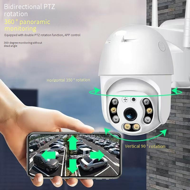 Security Cameras 360° Panoramic HD Camera Full Color Night Vision Mobile Phone Remote Monitoring WiFi Camera_voghion.com