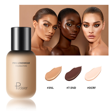 Warm Tonal Liquid Foundation Oil Control Waterproof Full Coverage Facial Natural Concealer Base Makeup Cosmetic_voghion.com