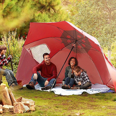 Sports Outdoor Portable Multifunctional Shade Beach Tent Umbrella With Window Fishing Beach Umbrella_voghion.com