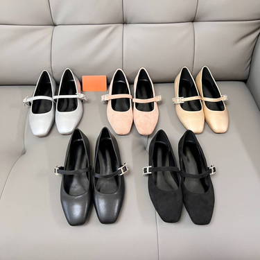 H Family 2025 New Fashion Korean Style Simple Versatile Satin One-strap Mary Jane Flat Shoes Comfortable Women_voghion.com