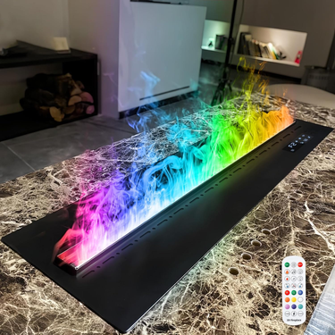 Steam Fireplace With Remote Control Realistic Flame Effect Eco-Friendly& Energy Saving Safe For Kids & Pets Modern Home Decor_voghion.com
