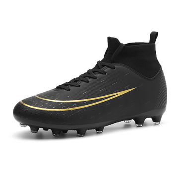 2023 New Soccer Shoes Men High-top Football Boots Professional TF/FG Kids Breathable Sneaker Outdoor Grass Training_voghion.com