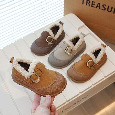 Kids' Shoes Children's cotton shoes autumn and winter new sheep cake Baotou cotton shoes thickened and warm winter children's shoes baby cotton shoes_voghion.com