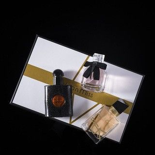 Small town Yixiang natural fresh perfume free lady black opium reversal Paris three piece gift box set_voghion.com