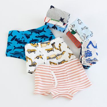 Kid's Clothing boys' boxer briefs ribbed cotton children's underwear boys' boxer briefs baby shorts_voghion.com