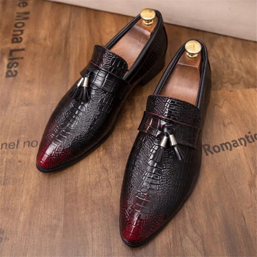 Men's fashion Tassel Soft Moccasins Mens Genuine Leather Casual Loafers Outdoor Driving Flats Shoes_voghion.com