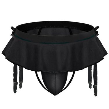 Suspension Stockings Clip Thong T Pants Double Skirt Erotic Lingerie Panties_voghion.com