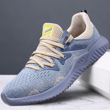 Labor Protection Shoes Steel Baotu Anti-smash Anti-puncture Flying Fabric Comfortable Lightweight Fashion Trend Safety Protection Work Shoes_voghion.com