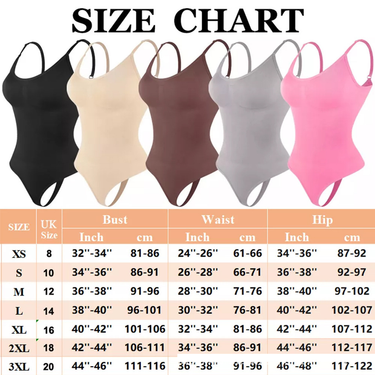 Shapewear Bodysuit Large Size One Piece Body Shaper For Women, Thong, Hip Lifting, Shaping, Corset, Body Beauty, Solid Color, Skims Suspenders_voghion.com