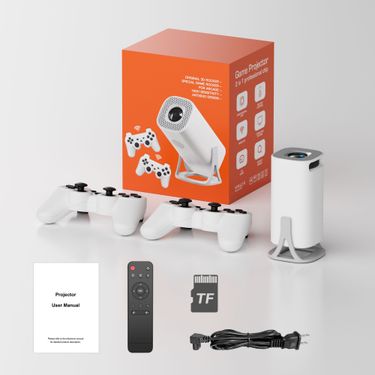 S40GE Android 11 64GB TF Card Wireless Gaming Controller Dual WIFI 1280*720P Home Theater Portable Projector_voghion.com
