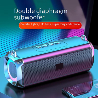 Portable Speakers New Wireless Bluetooth Speaker Strap Type Double Speaker Subwoofer Outdoor Multi Function Audio_voghion.com